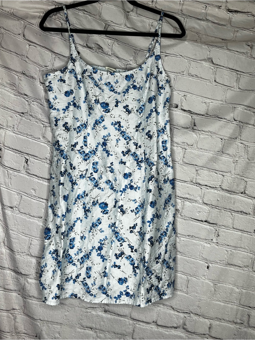 5/$20 Prairie Cottagecore Dainty Blue Floral Casual Spring Summer Mini Dress 12